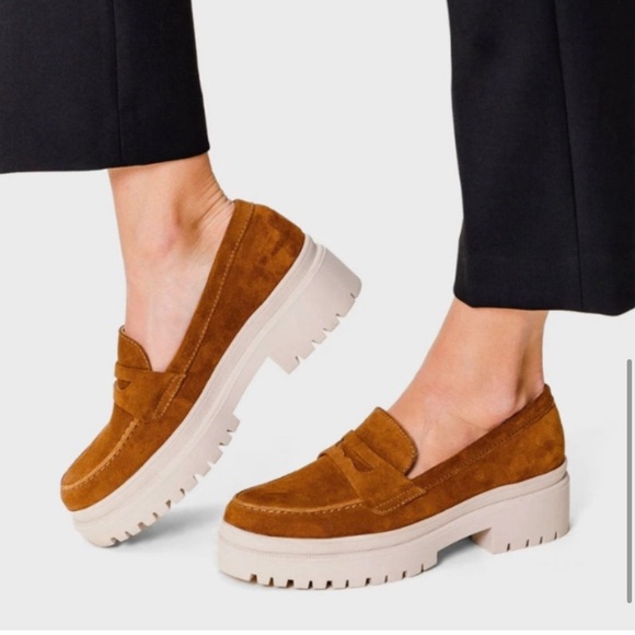 Portland Leather Patina Zoe Chunky Loafer sz 10 - Picture 4 of 11